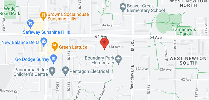 map of 12292 63A AVENUE